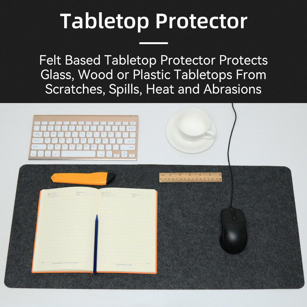 Minimalistic Non-Slip Protector Felt Desk Pad Extended Mouse Keyboard Laptop Gaming PC Accessories