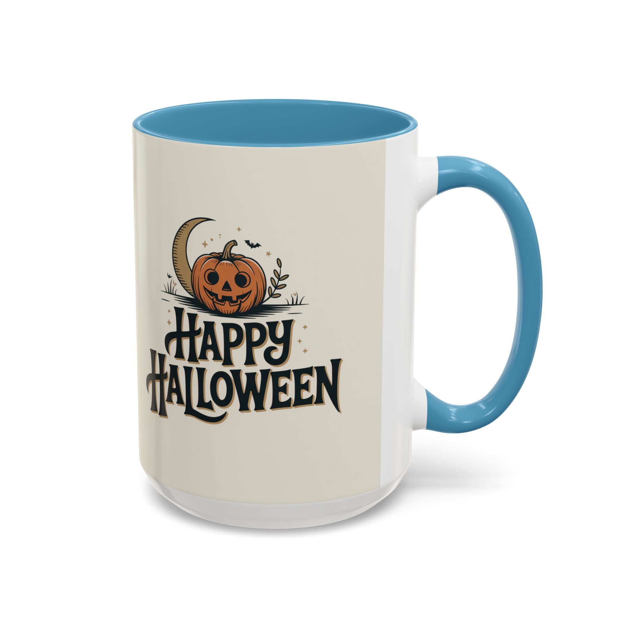 Halloween Accent Coffee Mug - Spooky Pumpkin Design, Perfect for Fall Decor, Halloween Gift, Party Mug, Coffee Lover's Gift