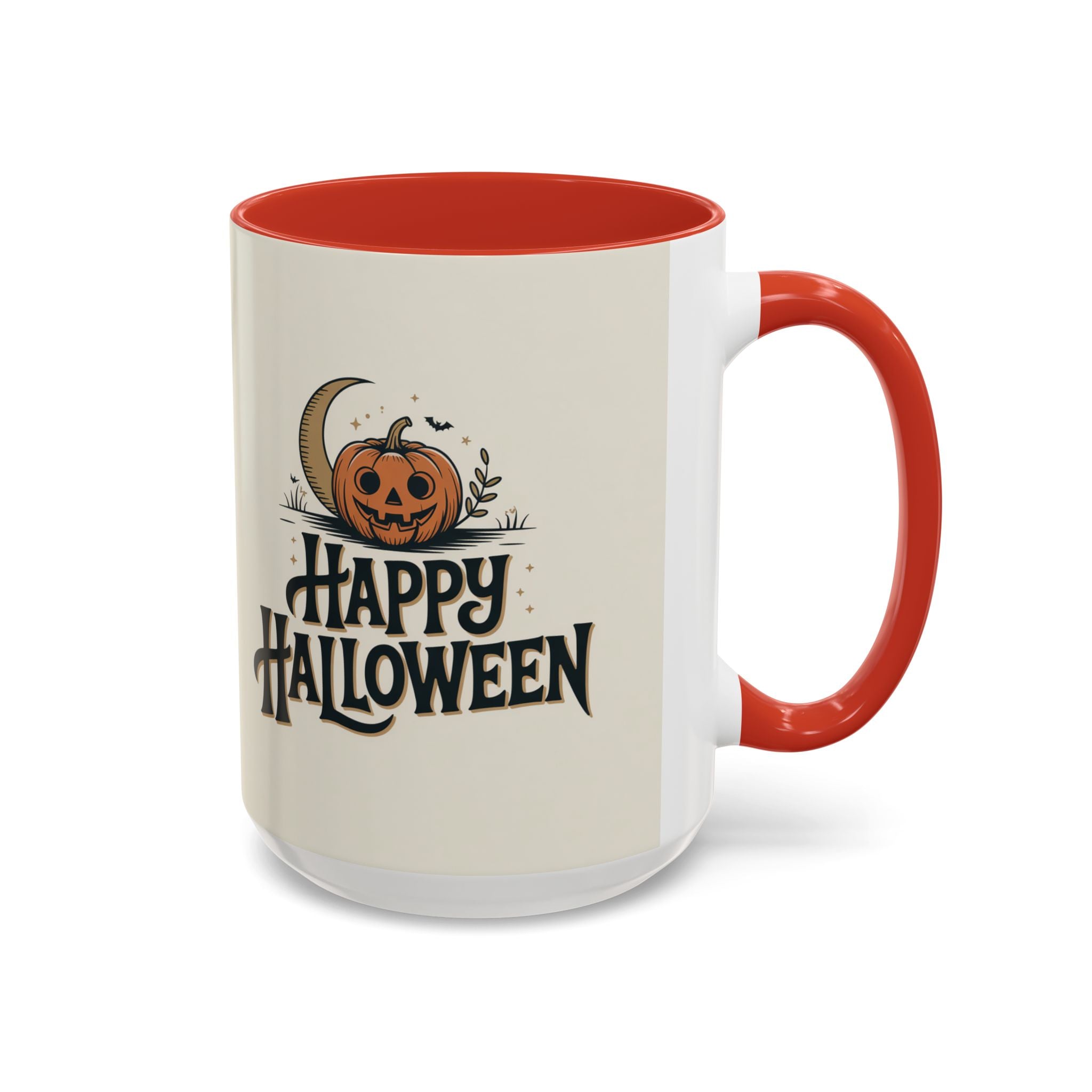 Halloween Accent Coffee Mug - Spooky Pumpkin Design, Perfect for Fall Decor, Halloween Gift, Party Mug, Coffee Lover's Gift