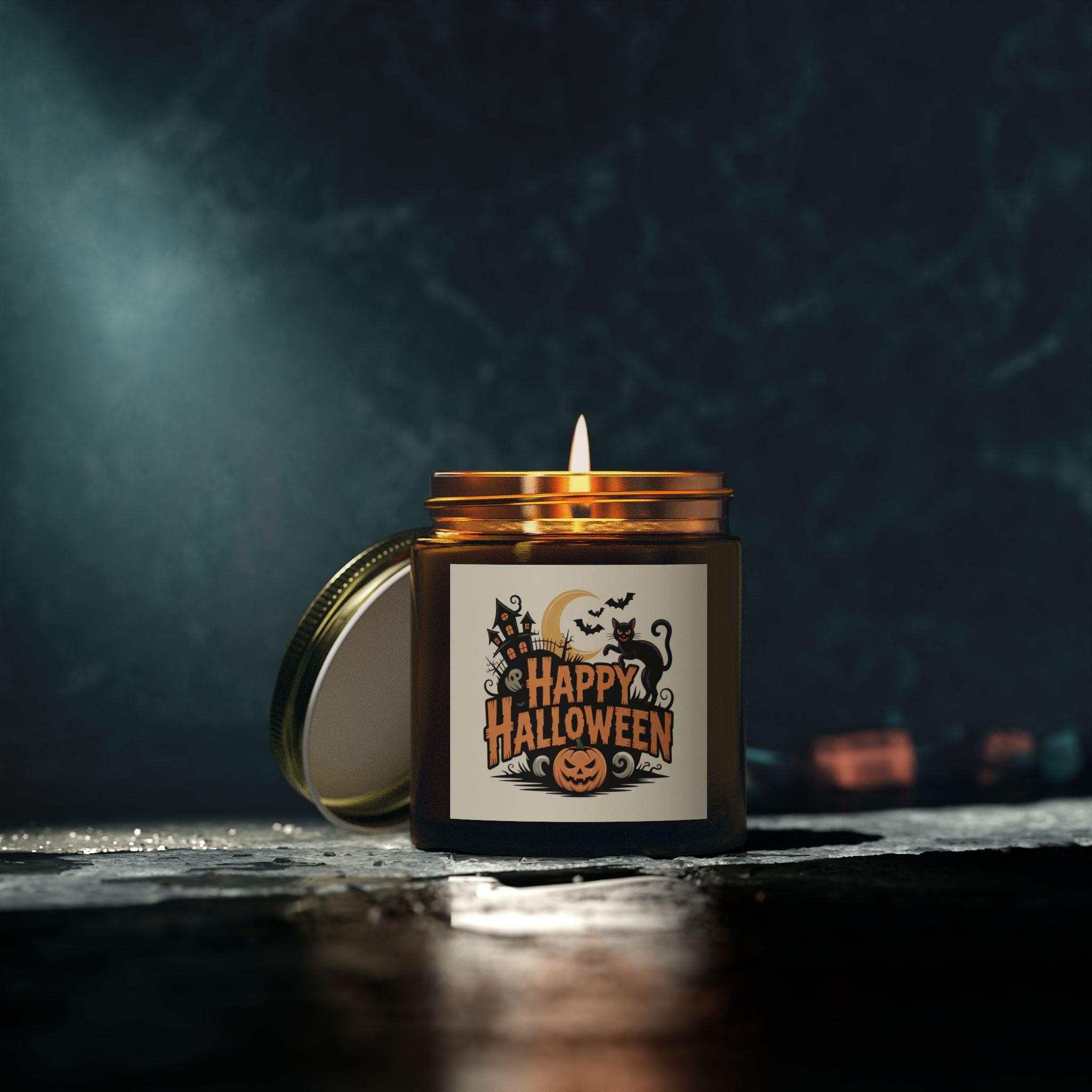 Halloween Scented Candles | Cozy Autumn Aroma | Perfect Party Favors, Home Decor, Gifts for Fall Celebrations