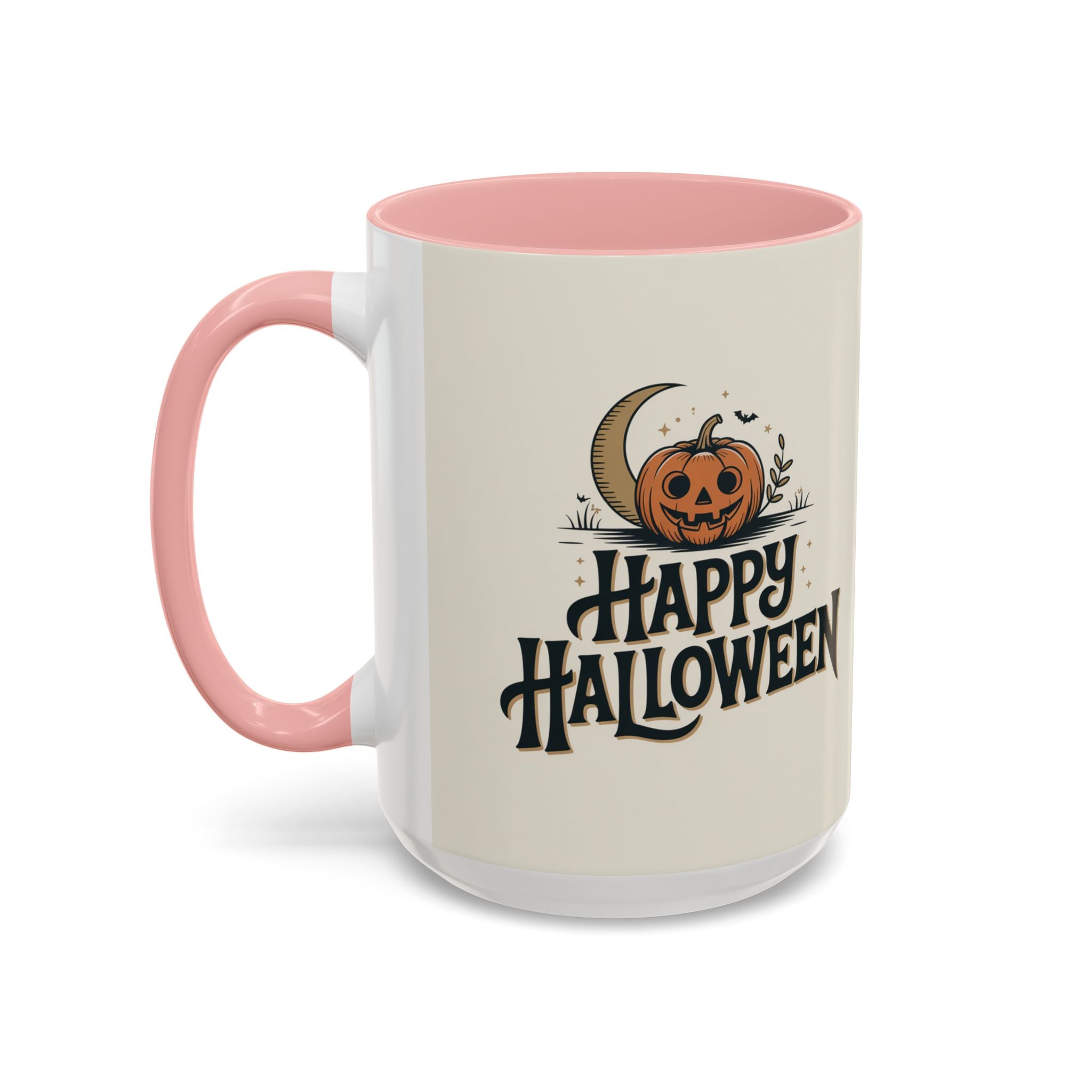 Halloween Accent Coffee Mug - Spooky Pumpkin Design, Perfect for Fall Decor, Halloween Gift, Party Mug, Coffee Lover's Gift