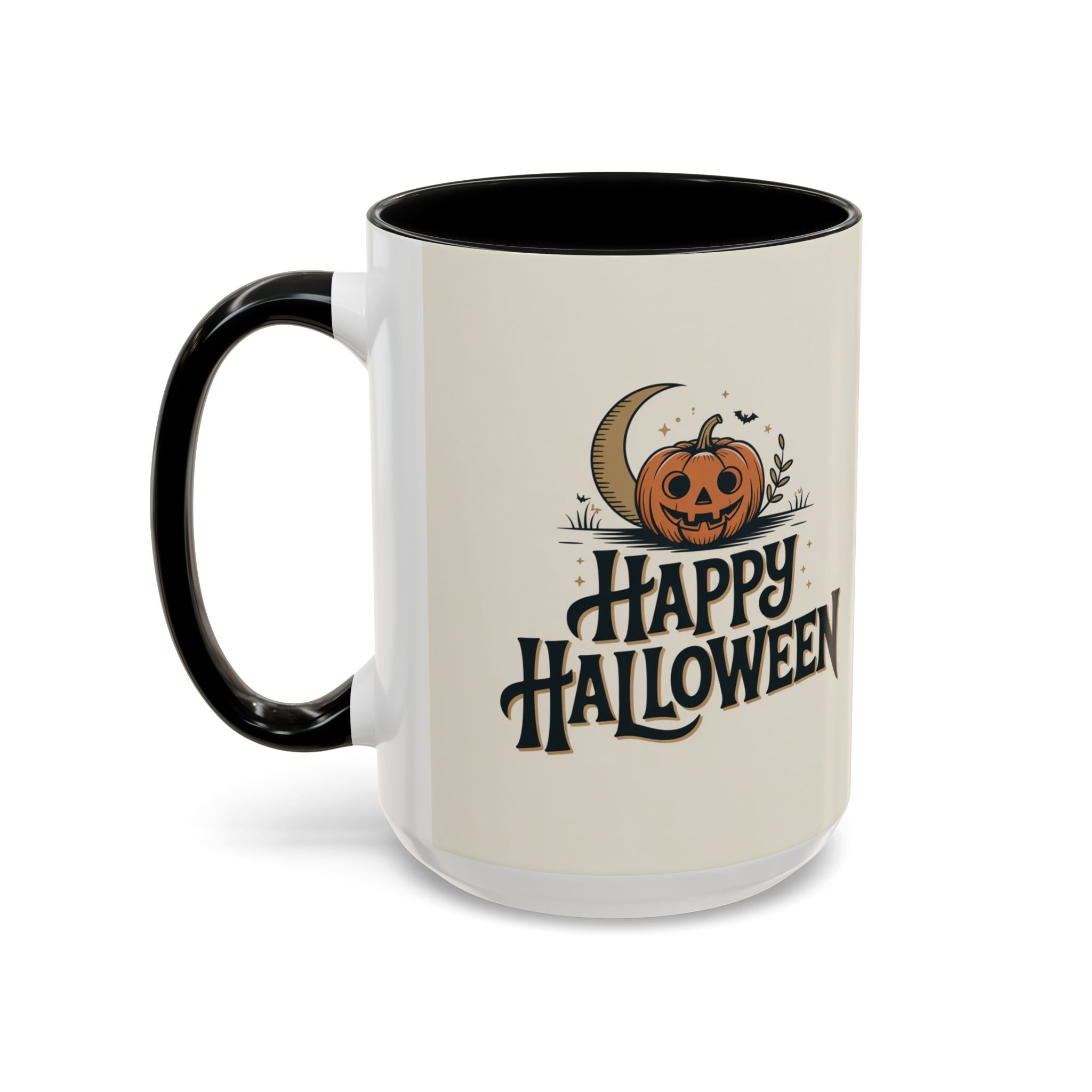 Halloween Accent Coffee Mug - Spooky Pumpkin Design, Perfect for Fall Decor, Halloween Gift, Party Mug, Coffee Lover's Gift