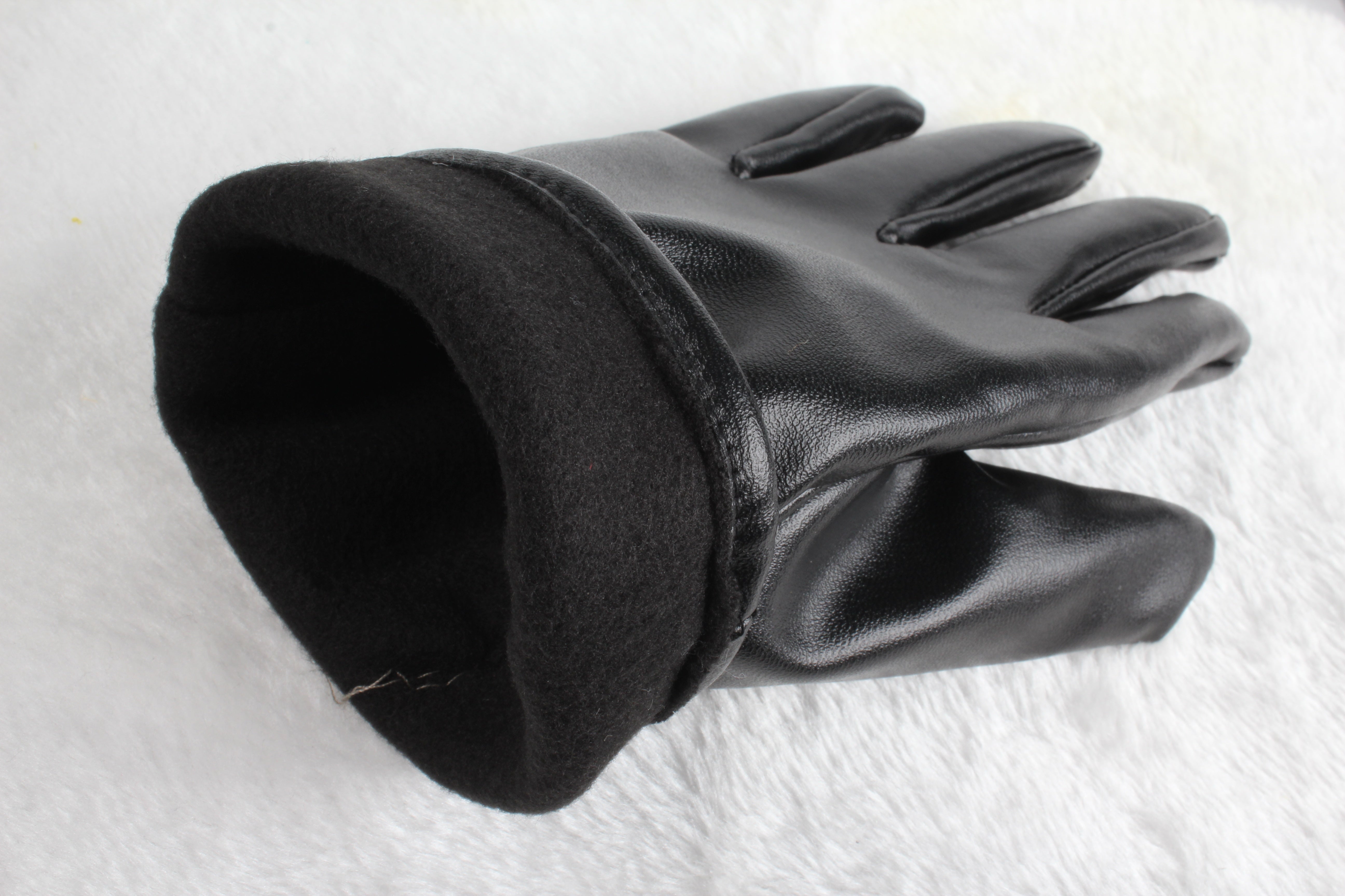 1Pair Unisex Leather Winter Warm Gloves Outdoor Windproof Soft Gloves Cycling Skiing Running Cold Winter Gloves