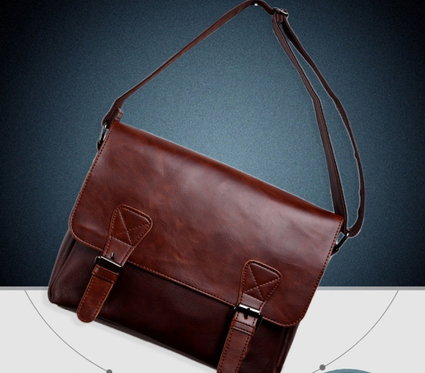 Men's Fashion Unique One-shoulder Vintage Satchel