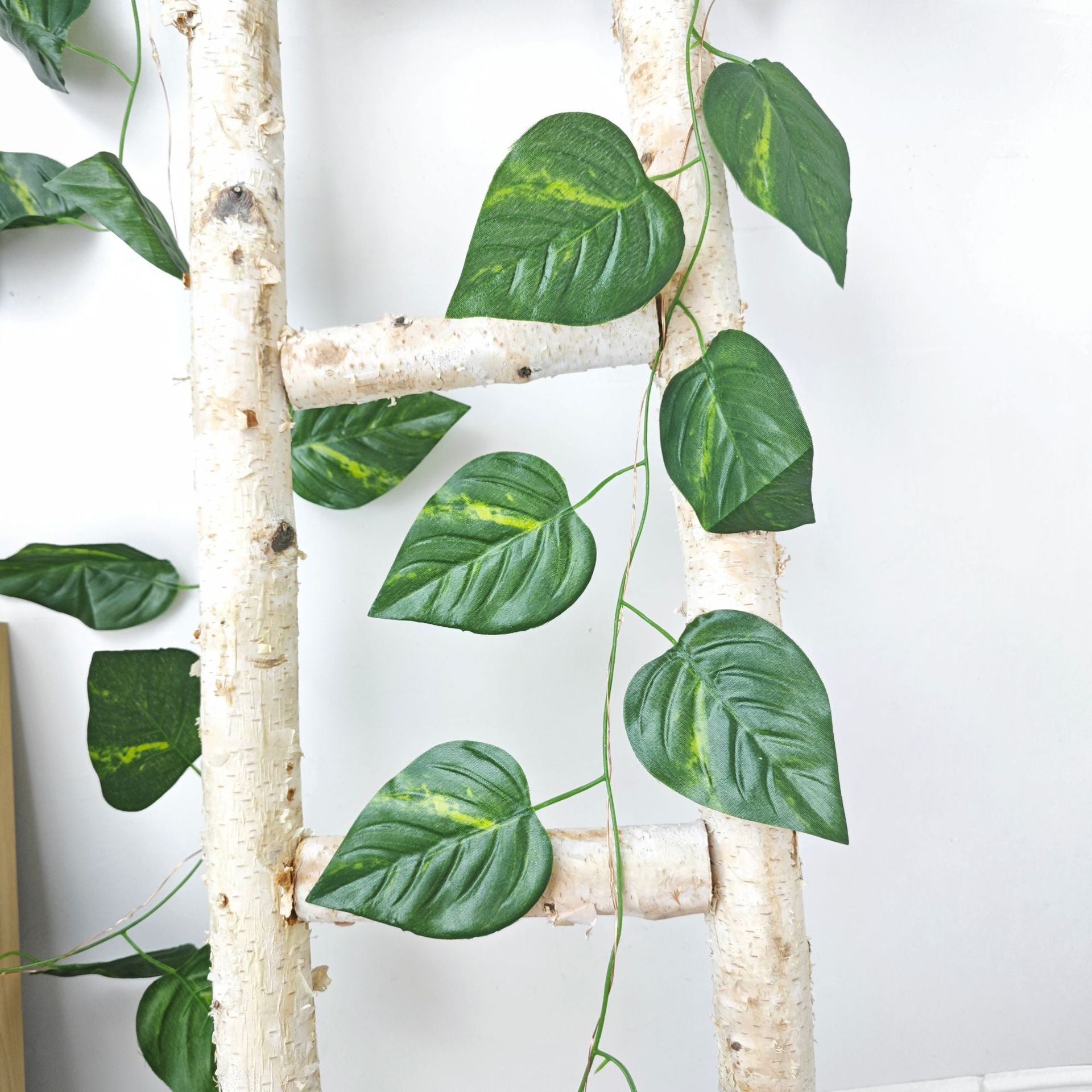 LED Green Leaf Copper Wire Lighting Chain Indoor Room Decoration