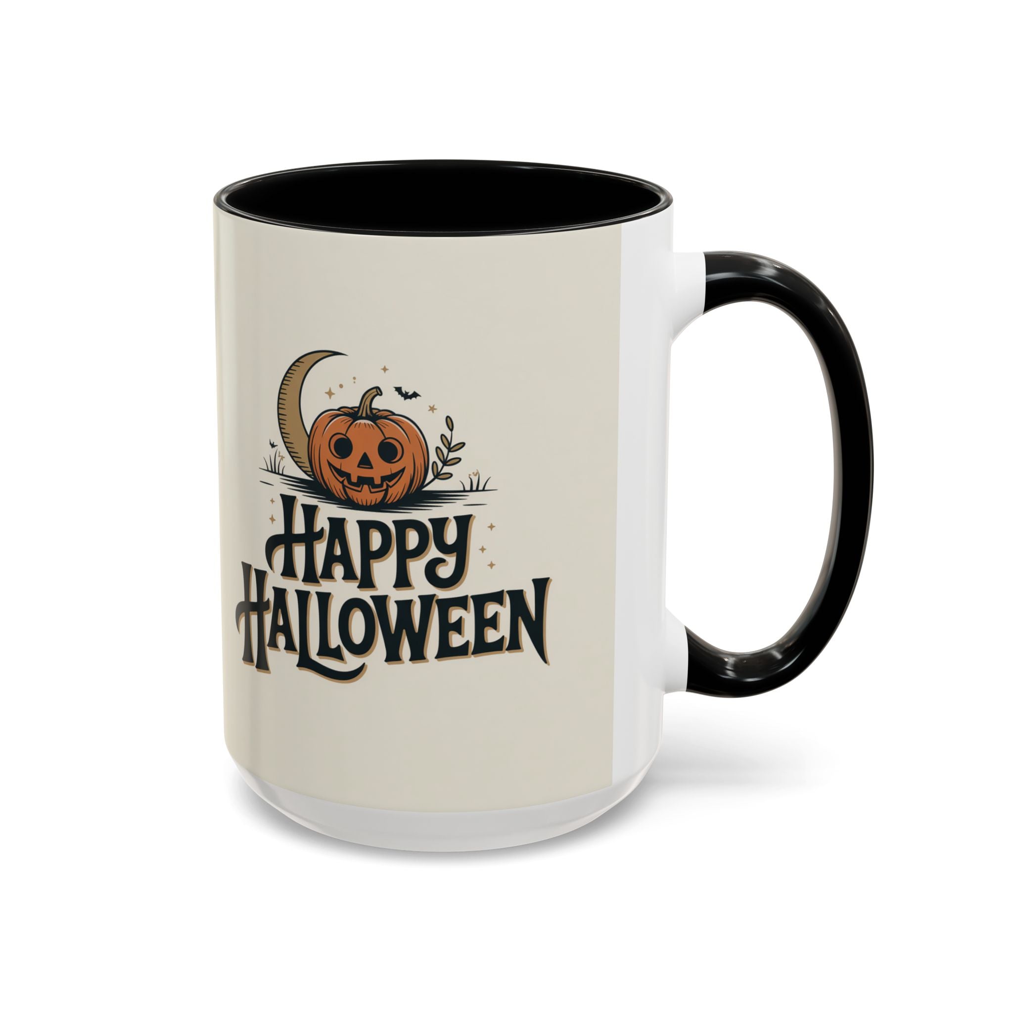 Halloween Accent Coffee Mug - Spooky Pumpkin Design, Perfect for Fall Decor, Halloween Gift, Party Mug, Coffee Lover's Gift