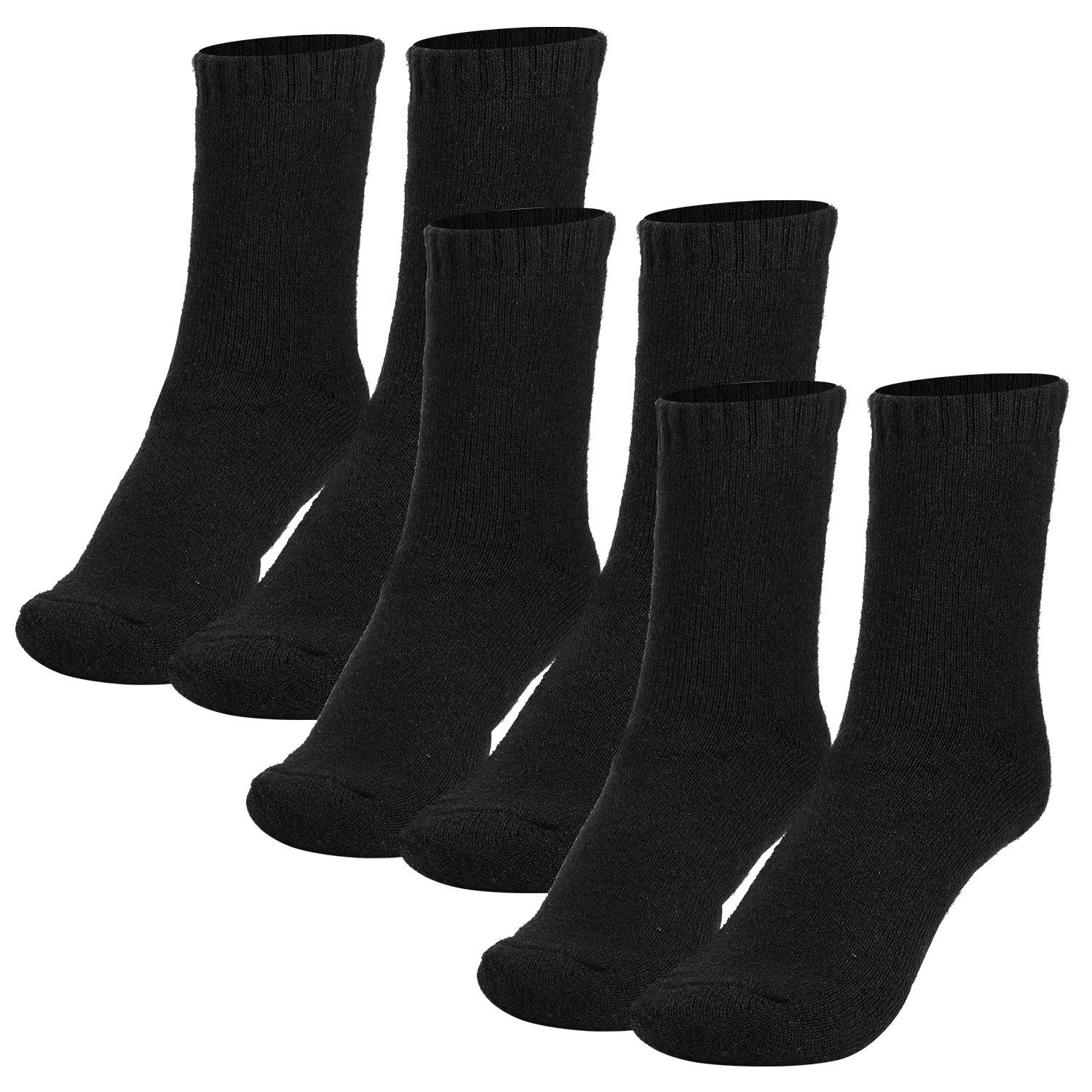 3 Color Options -- 3 Pairs Men Warm Wool Socks Soft Cozy Winter Thermal Socks For Men Thick Heat-Trapping Moisture Wicking Socks Indoor Outdoor