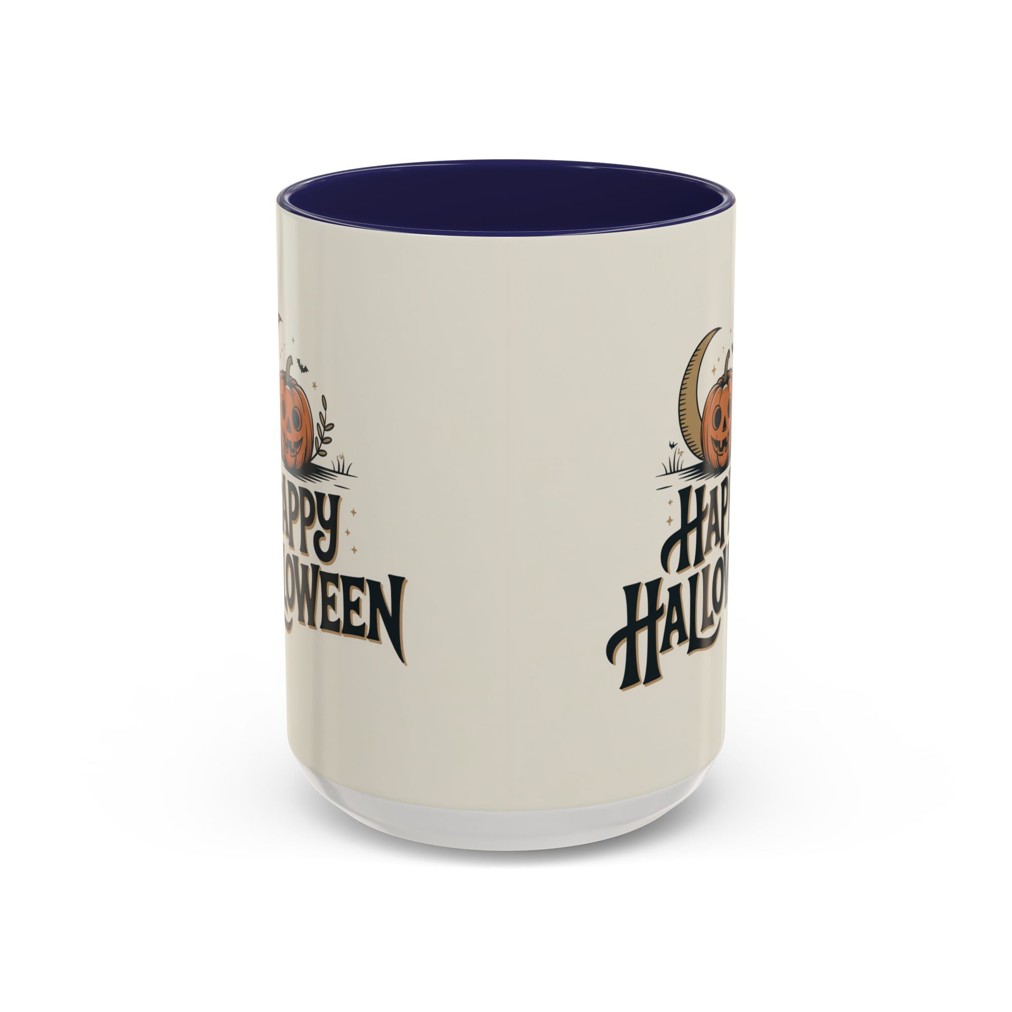 Halloween Accent Coffee Mug - Spooky Pumpkin Design, Perfect for Fall Decor, Halloween Gift, Party Mug, Coffee Lover's Gift