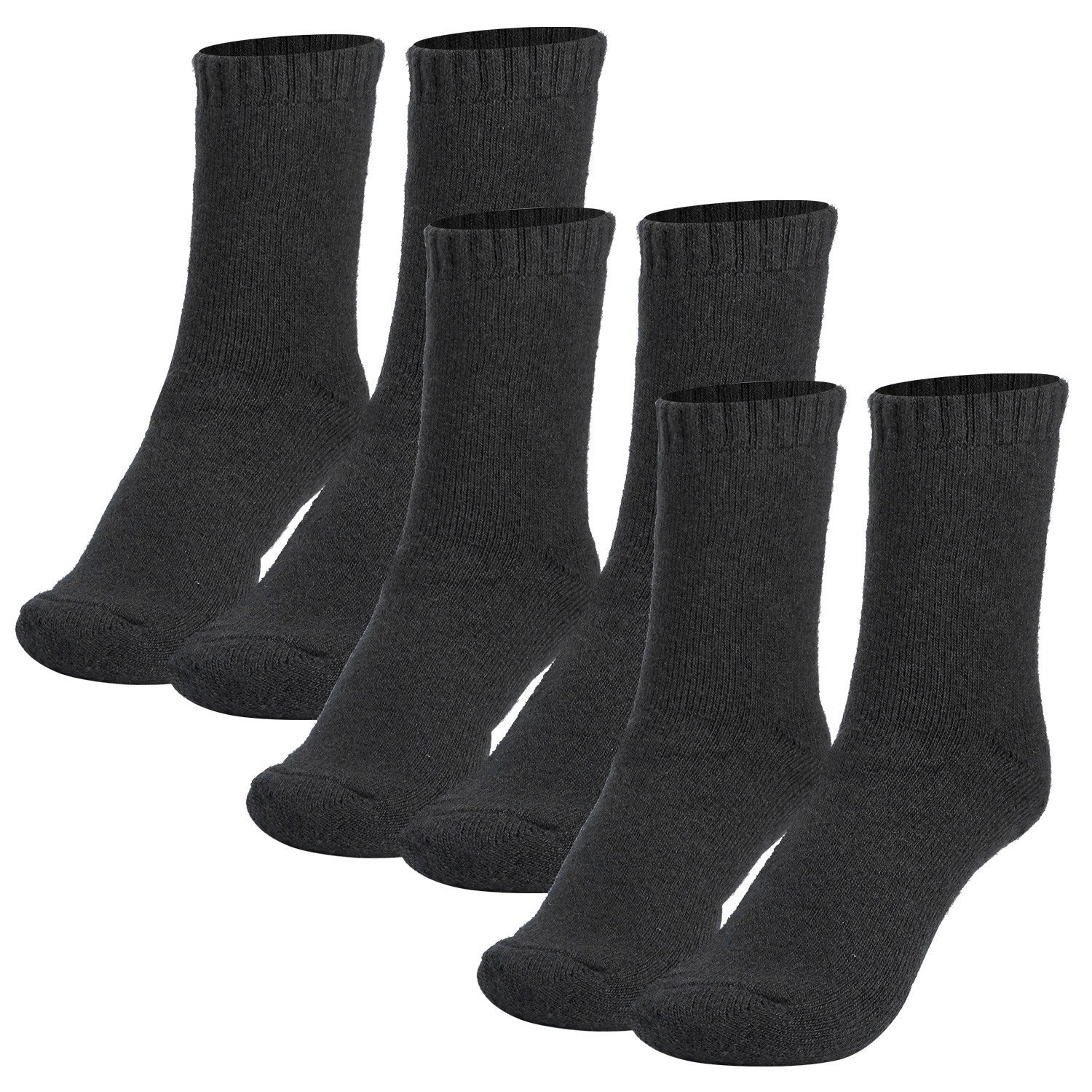 3 Color Options -- 3 Pairs Men Warm Wool Socks Soft Cozy Winter Thermal Socks For Men Thick Heat-Trapping Moisture Wicking Socks Indoor Outdoor