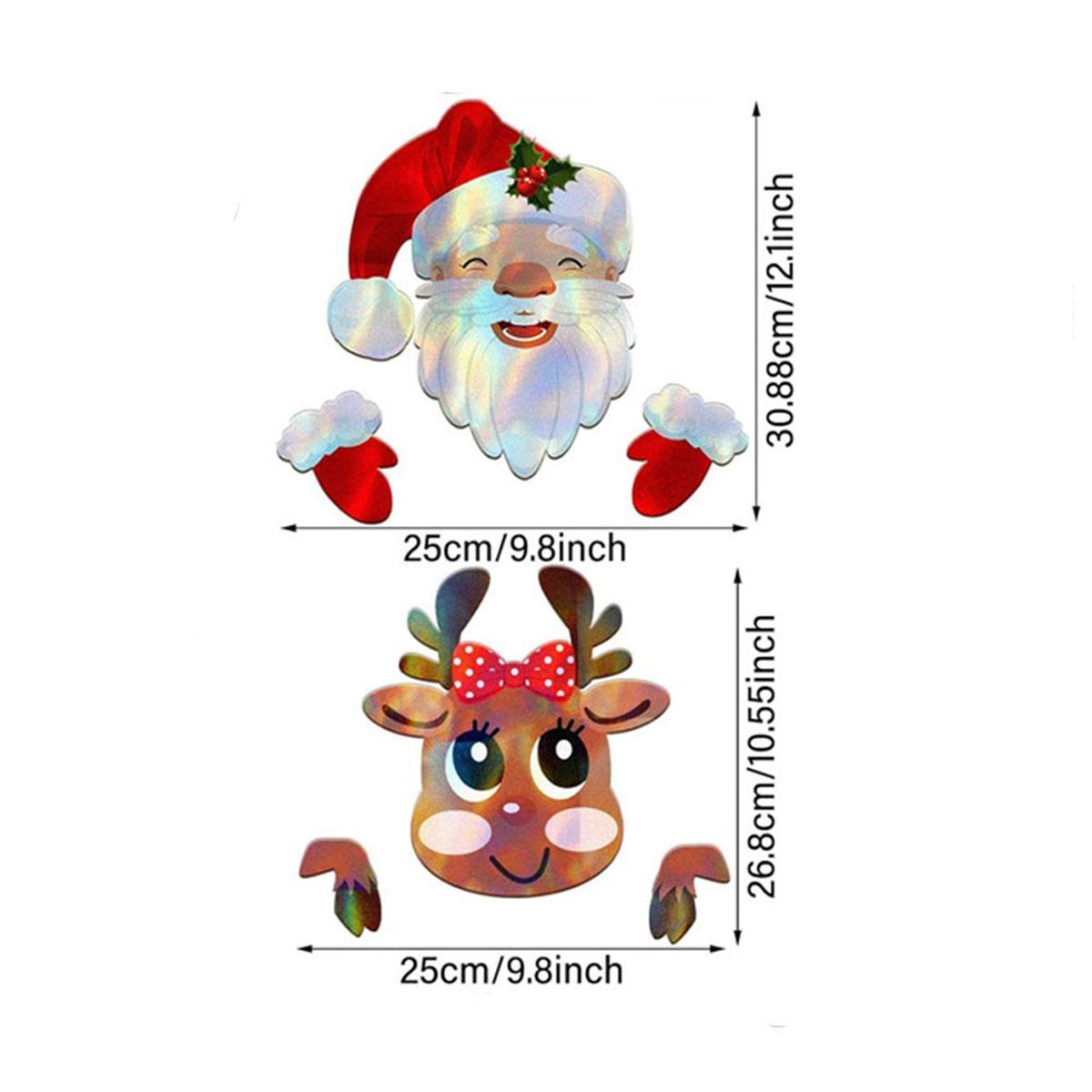Garden Custom Santa Claus Design Christmas Fence Decoration Set