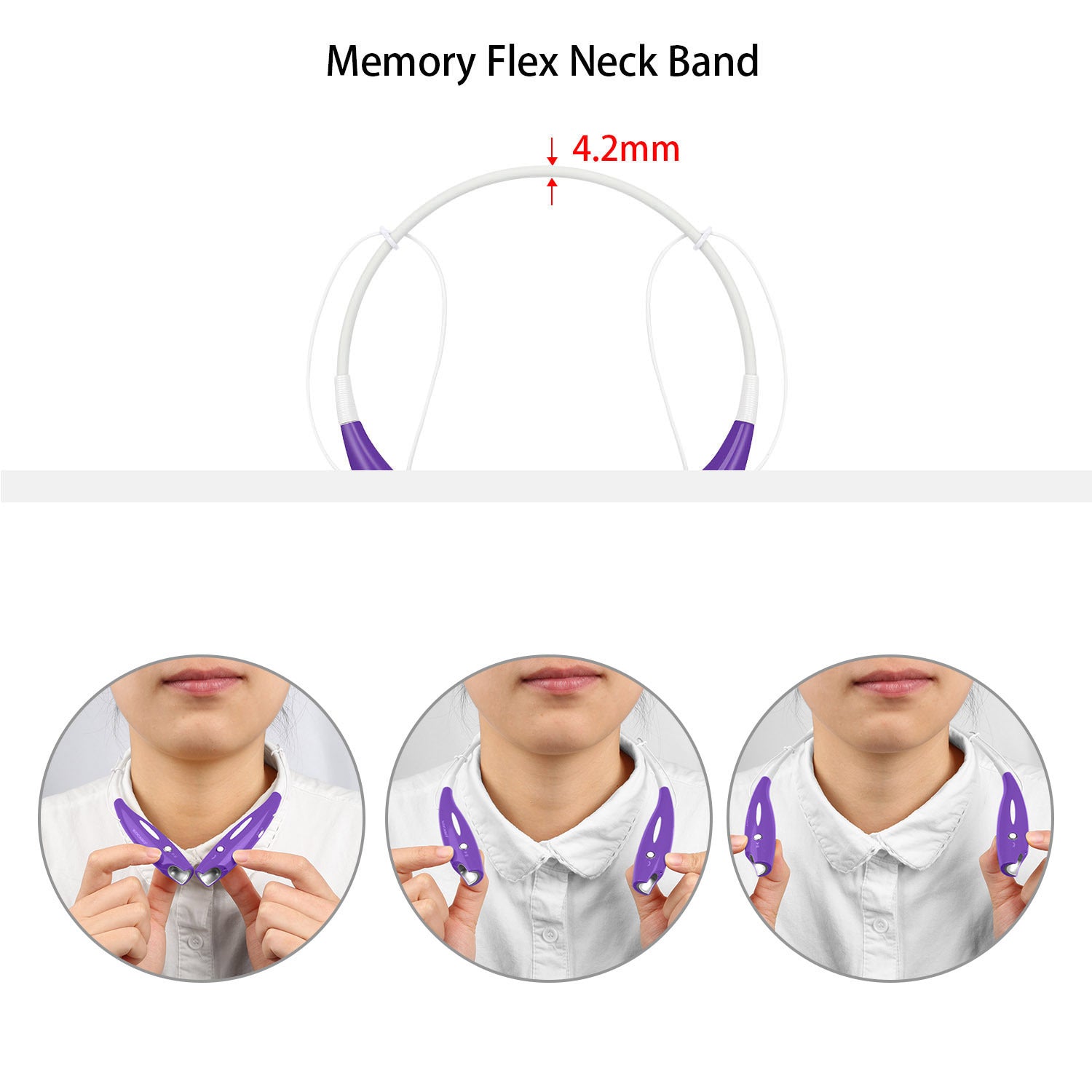 Wireless Stereo Headsets Sport Neckband Headphones In-ear Magnetic IPX4 Waterproof Earbuds With Built-in Mic Call Vibrate Alert Number Broadcast Running Gym