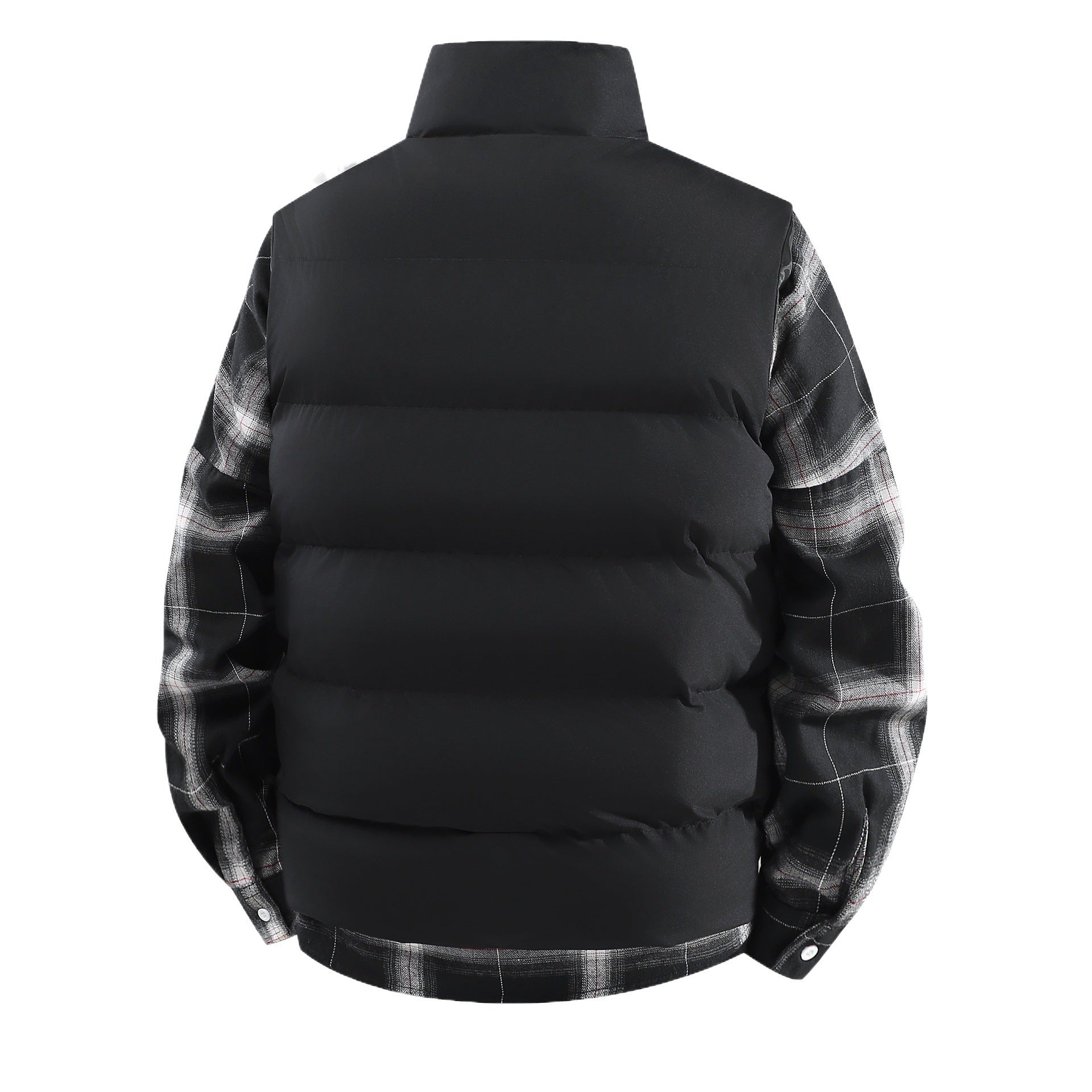 Men's Plus Size Loose Leisure Warm Stand Collar Vest Coat