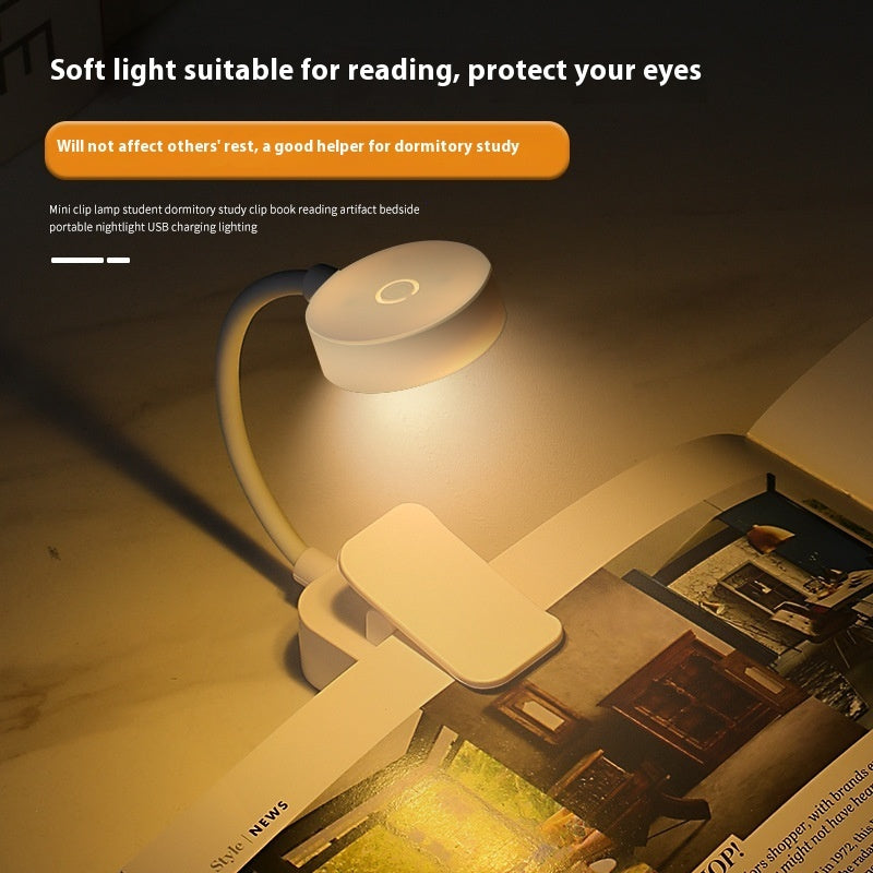 New Homehold Led Charging Book Clip Light